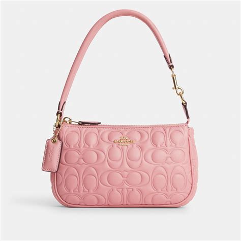 coach factory light pink bag